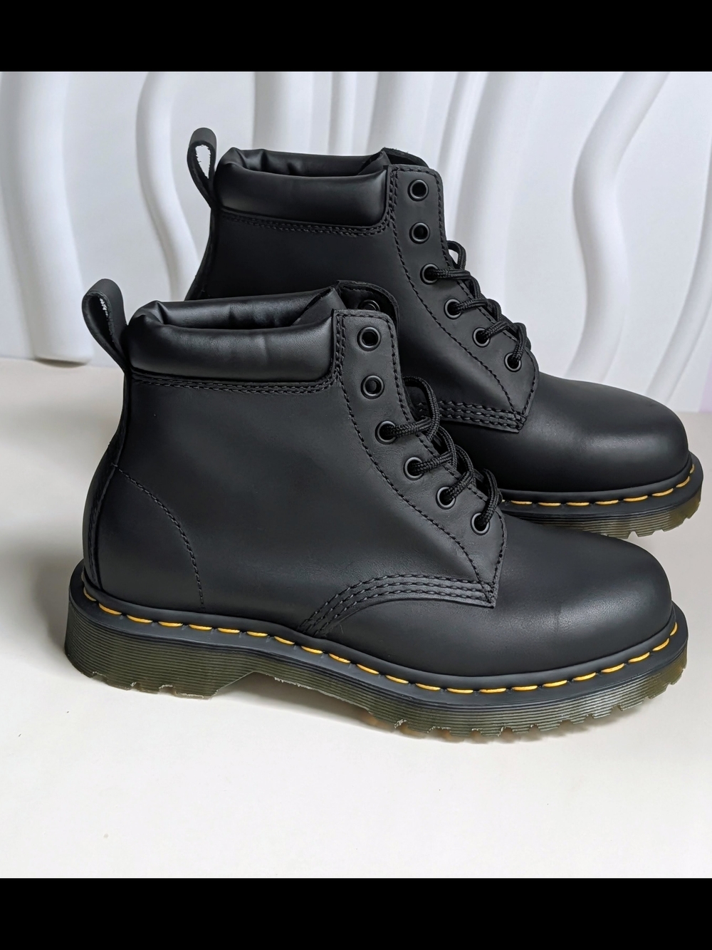 Dr. Martens 939 Ben Black Leather Lace-Up Boots Women’s 8 New With Tags